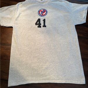 Gray NE Volleyball T-Shirt-Size M